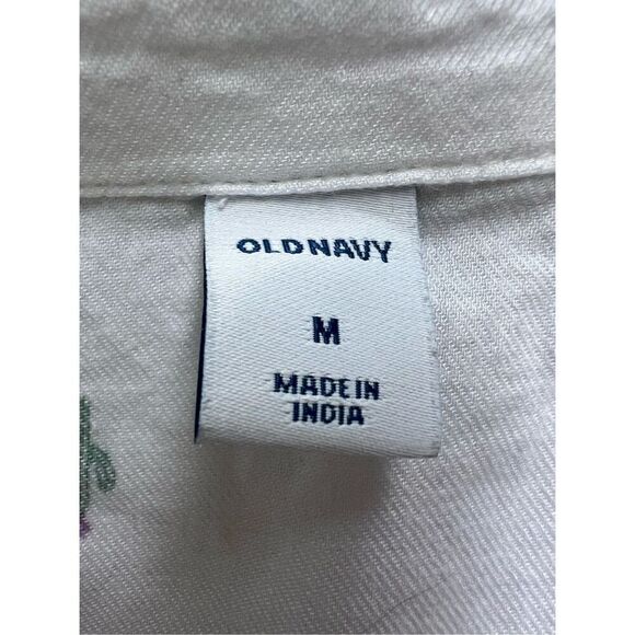 Old Navy Cactus Print Tie-Front Shirt Medium - Picture 3 of 5